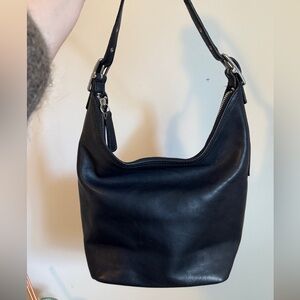 Coach 9623 Vintage Black Leather Shoulder Bag